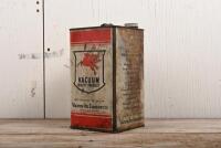 VACUUM: An early 1930s "Vacuum Oil Co" one imperial gallon tin