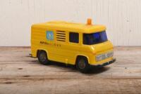 JAPAN: A retro Japanese battery operated plastic model of a service van by Daiya - 2
