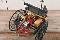 BENZ: A 1:8 scale model of the 1886 Benz Patent Motorwagen, 18cm high, accompanied by a COA - 3