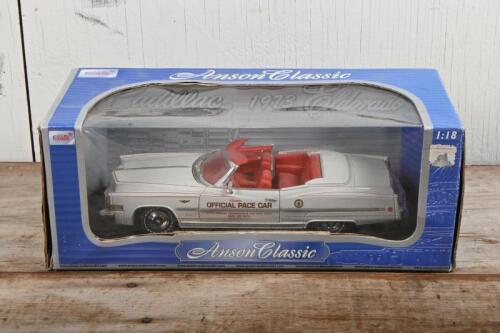 CADILLAC: A 1:18 scale Anson 1973 Classic Cadillac Eldorado Indianapolis official pace car diecast model