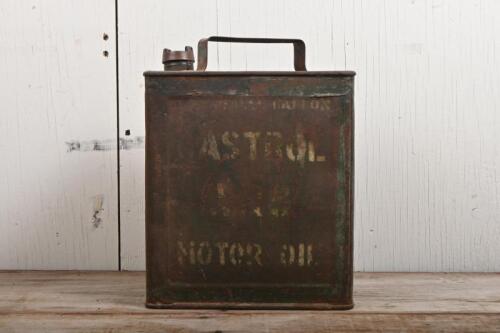 CASTROL: An early two gallon running board oil tin, stencilled "CastroL WRC Motor Oil" to one side