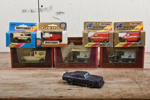 MATCHBOX: A collection of Matchbox model cars, including a limited edition Bob Jane ute
