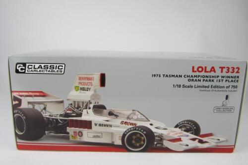 LOLA: A 1:18 scale Lola T332 by Classic Carlectables. CoA