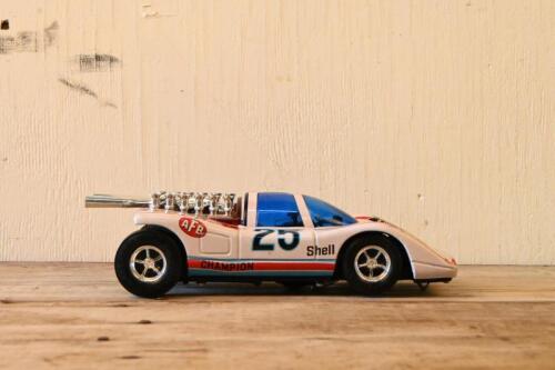 JAPAN: A Japanese battery operated race car by Taiyo