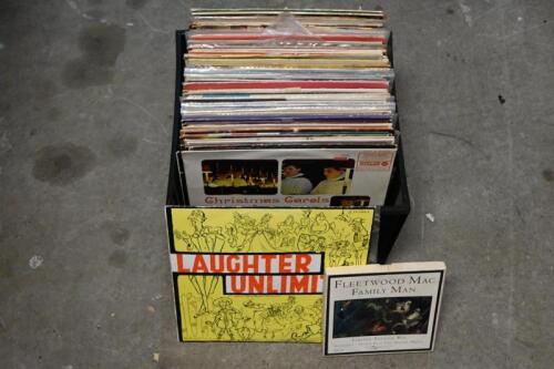 VINYL RECORDS: A collection of approximately one hundred vintage records from various artists