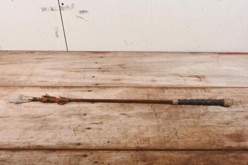 JOCKEY WHIP: AN interesting vintage leather Jockey's whip