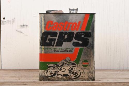 CASTROL: A Castrol 'GPS' synthetic fortified 20W-50 four stroke oil four litre tin