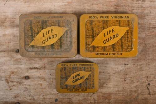 1oz tobacco tin Granger (1oz Bag Bulk) tin with a screw on top. Bowie Round Silver 1oz Tobacco