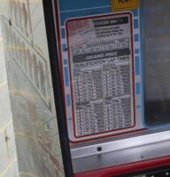 NAMCO: A Namco 1983 "Pole Position II" cockpit single player arcade video game, no sound, powers up but the screen has static, electrical point have oxidised and require soldering - 5