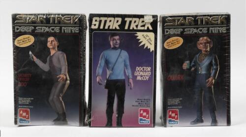 STAR TREK: Three NIB Star Trek figures by AMT, including Dr Leonard McCoy