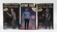 STAR TREK: Three NIB Star Trek figures by AMT, including Dr Leonard McCoy