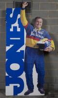 ALAN JONES/GLENN SETON: Two lifesize cardboard cutouts of Alan Jones and Glenn Seton, 203cm high, Seton without head