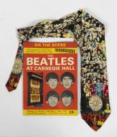 BEATLES: A copy of "The Beatles at Carnegie Hall" and a Sargent Peppers Lonely Hearts Club Band tie by RM Style 1996