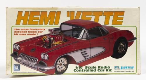 HEMI VETTE: A Parma International 1:10 scale radio controlled car kit in unknown state of completion