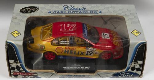 FORD: A 1:18 scale Classic Carlectables limited edition die-cast model of a Ford Falcon as raced by Dick Johnson Shell Helix, in original box