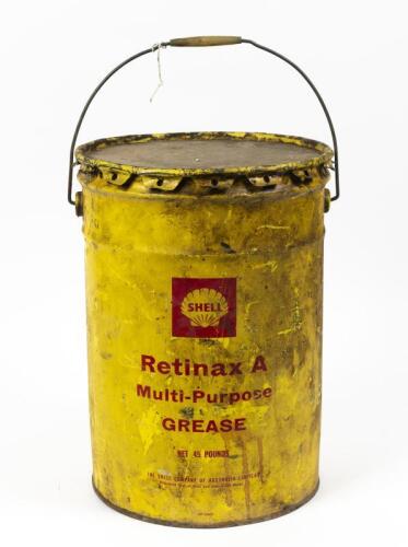 SHELL: A "Shell Retinax A" 45 lb grease tin