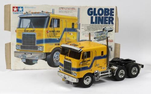 TAMIYA: A large 1/14 scale radio control globe liner tractor truck by Tamiya