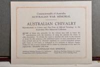 WWI: A hardcover first edition of "Australian Chivalry, Reproductions in Colour and Duo-tone of Official War Paintings" by Treloar, J.L. (editor), published 1933 - 4