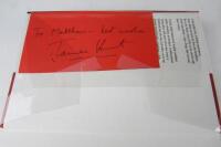 HUNT: 'James Hunt' hardcover book by Gerald Donaldson. Hunt signature. - 2
