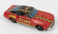 FORD: A 1970's Japanese lithograph printed battery operated toy model of a 1969 Ford Mustang Mach 1 "Stunt" car by Tokyo Plaything Shokai (TPS), 28cm long, scratches to the roof, untested