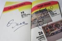 FRENCH GRAND PRIX: A 1982 Paul Ricard French Grand Prix Official Programme. Multiple F1 driver signatures - Mass,Prost, Rosberg - 4