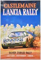 LANCIA: An advertising poster for the Castlemaine Lancia Rally, 27-29th October 1995