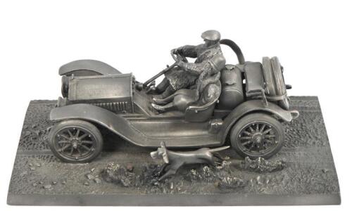 THE STUTZ BEARCAT: A Fine Pewter model of 'The Stutz Bearcat' by Lionel Forrest produced by the Franklin Mint