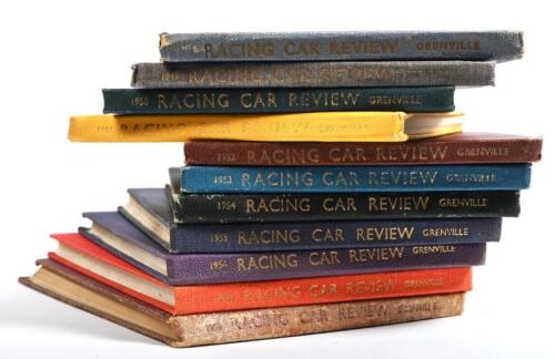 RACING CAR REVIEW: A colLection of small format 'RACING CAR REVIEW' books. Years 1947, 1949 - 1958. All authored y D.S. Jenkinson