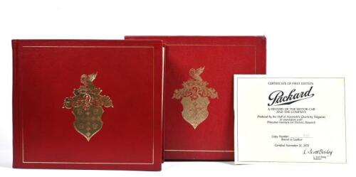 PACKARD: 'Packard - A History Of The Motor Car And The Company' hardcover book. First Edition Numbered '900'