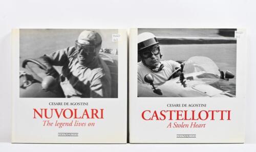 RACING DRIVERS: Two hardcover books by Cesare De Agostini covering the racing careers of early racing car drivers. 'CASTELLOTTI' and 'NUVOLARI' books