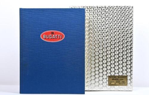 BUGATTI MAGNUM: 'BUGATTI MAGNUM' book by Hugh Conway with Maurice SauzaL. limited Edition with the brass Chassis Number Plate engraved 'No.1986' on the slipcase