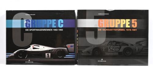 GRUPPE 5/C: Two hardcover books detailing Group 5 and Group C sports car racing. 'GRUPPE 5 - DIE SILHOUETTEFORMEL 1976-1981' by Harold Schwarz & 'GRUPPE C - DIE SPORTWAGENRENNEN 1982-1992' by Thomas Nehlert