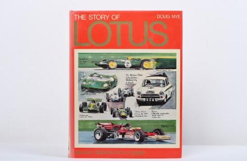 LOTUS: 'THE STORY OF LOTUS (1961-1971)' hardcover book by Doug Nye. First Edition