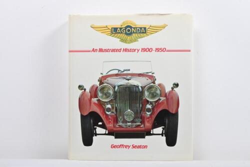 LAGONDA: 'LAGONDA - An Illustrated History 1900-1950' hardcover book by Geoffrey Seaton