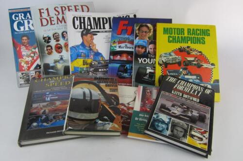 GRAND PRIX CHAMPIONS: A group of books relating to Formula 1 drivers and Champions.