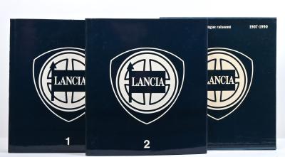 LANCIA: 'Lancia' volumes 1 & 2 hardcover books. Catalogue covering years 1907 - 1990