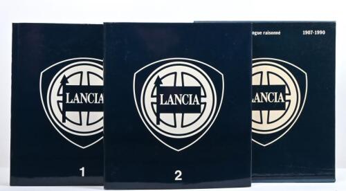 LANCIA: 'Lancia' volumes 1 & 2 hardcover books. Catalogue covering years 1907 - 1990
