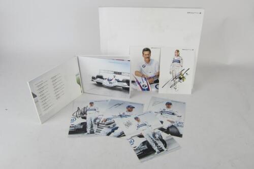 B.M.W: A signed 2007 BMW Sauber F1 Team Season Review. Heidfeld, Vettel, Theissen signatures