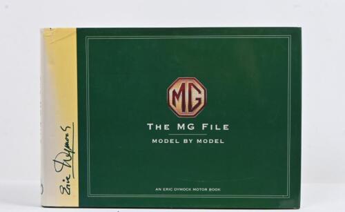MG: 'MG - THE MG FILE, MODEL BY MODEL' hardcover book by Eric Dymock