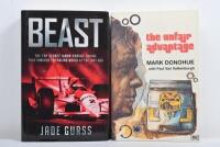 AMERICAN RACING: Two books concerned with American racing. 'the unfair advantage' softcover biography by Mark Donohue with Paul Van Valkenburgh & 'BEAST - THE TOP SECRET ILMOR-PENSKE ENGINE THAT SHOCKED THE RACING WORLD AT THE INDY 500' hardcover book b