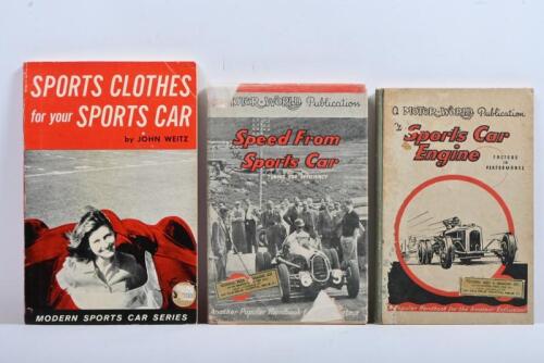 SPORTS CARS: Three vintage sports car books. A 1950 edition of 'Speed From The Sports Car - TUNING FOR EFFICIENCY' by 'CALCULUS'