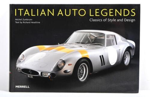 ITALIAN AUTOMOBILES: 'ITALIAN AUTO LEGENDS - Classics of Style and Design' softcover book by Michel Zumbrunn, text by Richard Heseltine