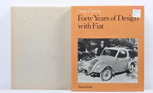 FIAT: 'Forty Years of Design with Fiat' hardcover book by Dante Giacosa