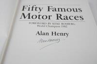 FORMULA1: 'Fifty Famous Motor Races' hardcover book by Alan Henry. Limited edition 91/250. Alan Henry Signature. - 3