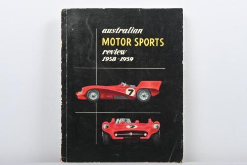 AUSTRALIAN MOTOR SPORTS: 'australian MOTOR SPORTS review 1958-1959' softcover publication