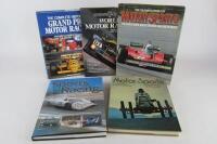 MOTOR SPORTS: Five hardcover books detailing Motor Sports.
