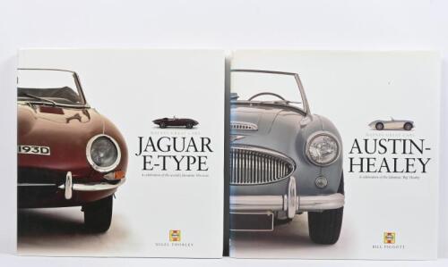 ENGLISH CARS: Two hardcover books detailing English marques. Austin Healey & Jaguar books