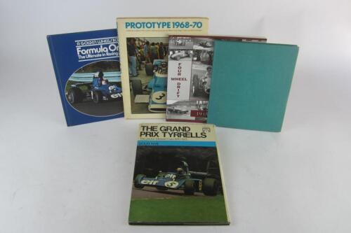 RACING CARS: Five books detailing racing cars.