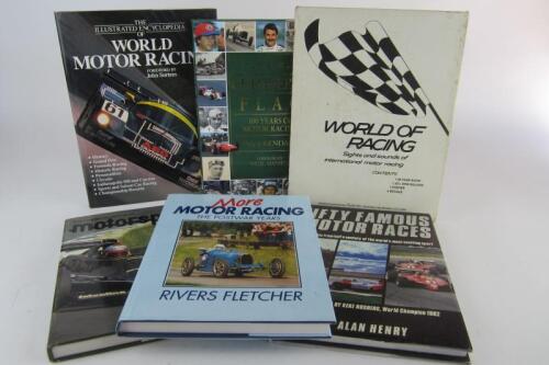 MOTOR RACING: A group of books relating to motor racing.