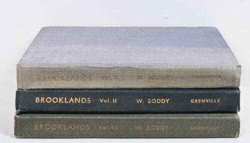 BROOKLANDS: A three volume set - 'BROOKLANDS' - by W.Boddy, Volume I - III